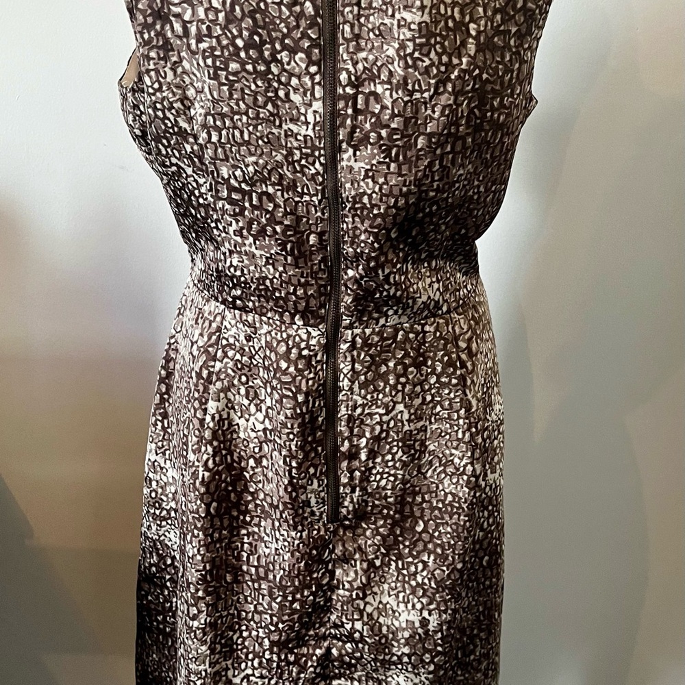 LOFT Animal Print Ruffle Front Dress - Picture 4 of 6